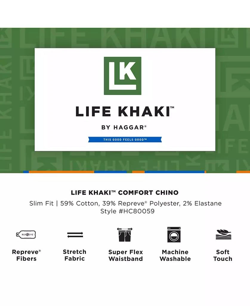 Haggar Men's Slim-Fit Life Khaki™ Comfort Pants 8