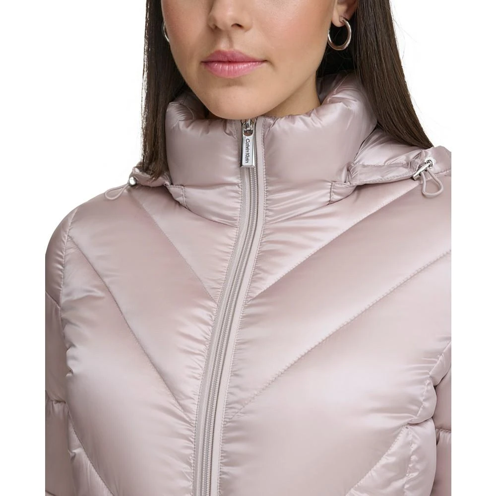 Calvin Klein Women's Shine Hooded Packable Puffer Coat, Created for Macy's 4