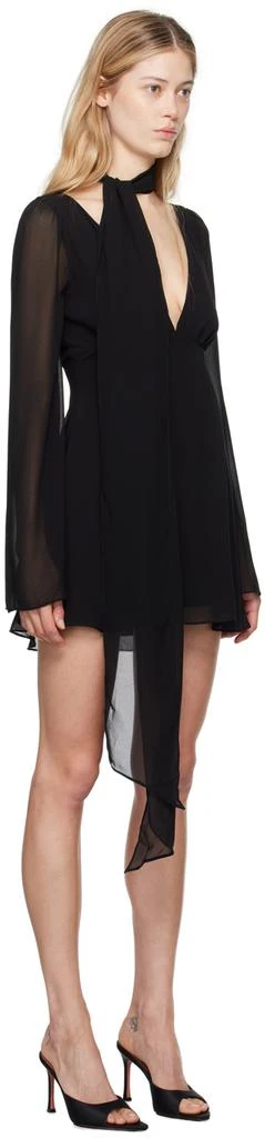 GUIZIO Black Issy Wrap Around Minidress 2