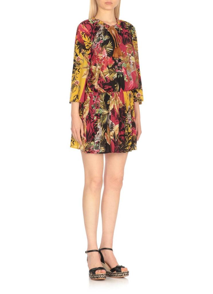 MISS BIKINI Vibrant Multicolor Viscose Caftan