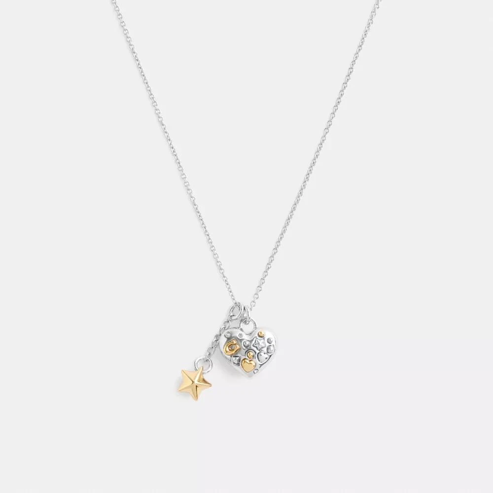 Coach Hearts And Stars Pendant Necklace 1