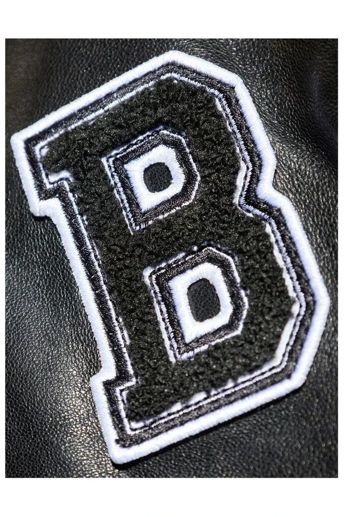 Balmain Balmain Varsity Leather Bomber Jacket 4