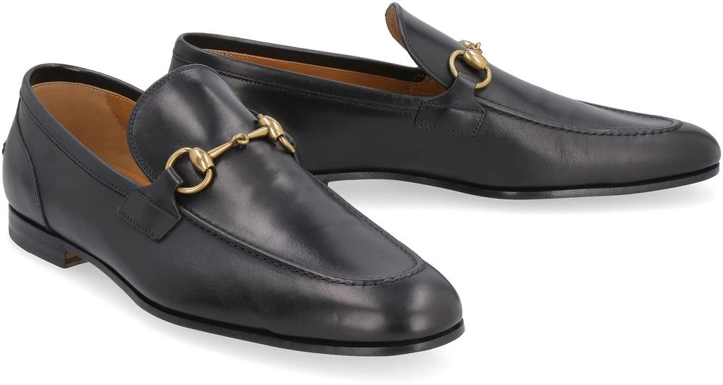 Gucci JORDAAN LEATHER LOAFERS WITH HORSEBIT 3