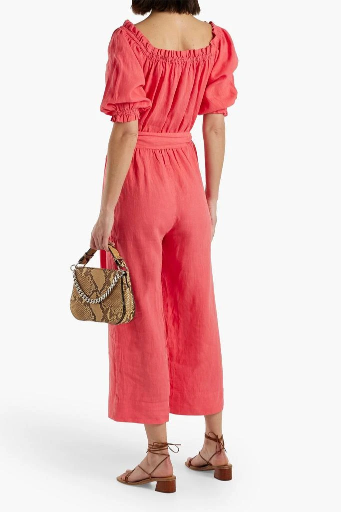 Joie Josepha cropped linen wide-leg jumpsuit 3
