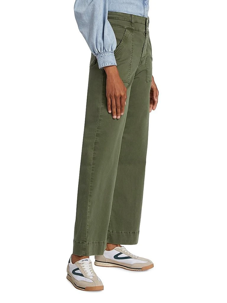 FRAME High-Rise Double Waistband Cargo Palazzo Pants 4