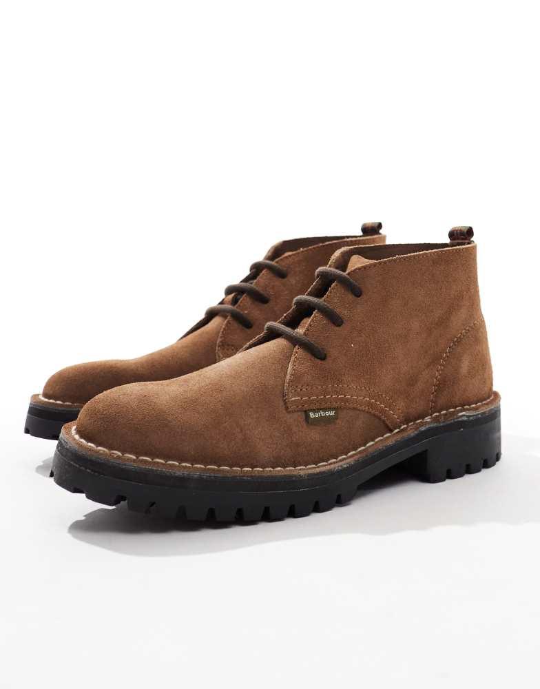 Barbour Barbour Hobart chukka leather boots in brown
