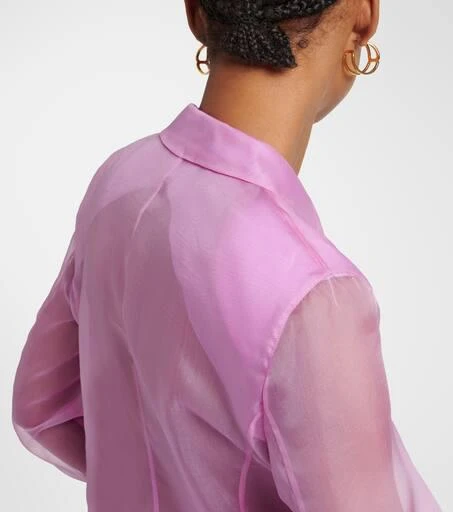 Max Mara Negrar silk organza blazer 7