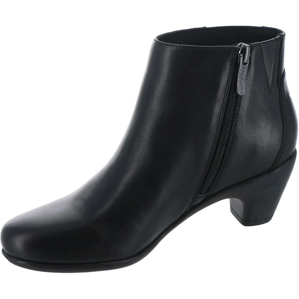 Easy Spirit Womens Leather Block Heel Ankle Boots 2