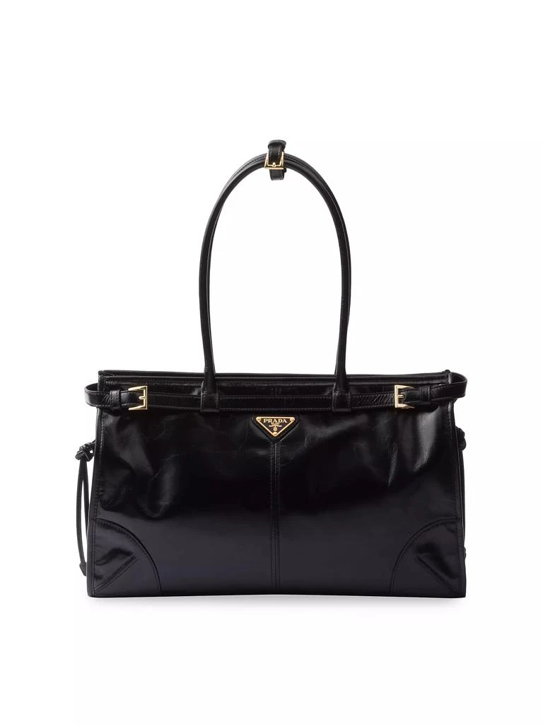 Prada Bonnie Large Leather Tote Hand Bag 1