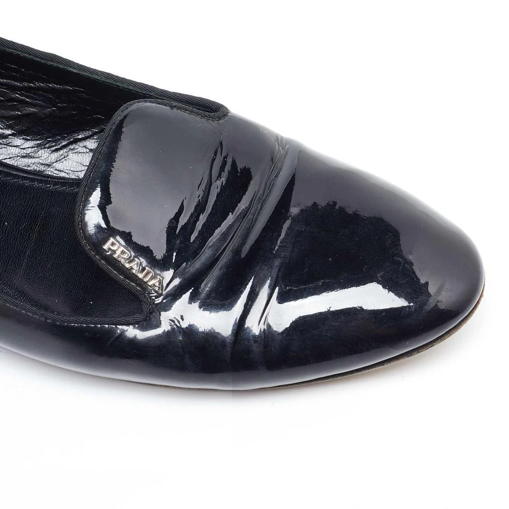 Prada Prada Black Patent Leather Smoking Slippers Size 41 8