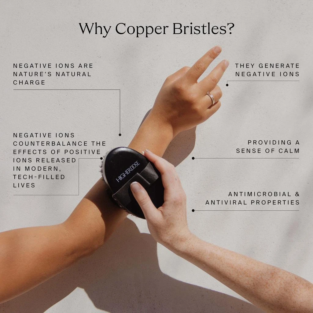 HigherDOSE HigherDOSE Supercharge Copper Body Brush 5