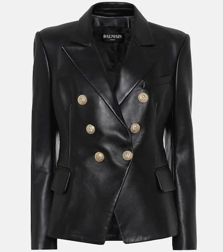 Balmain Leather blazer 1