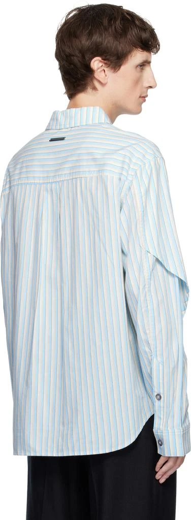 ANDERSSON BELL Blue Stripe Layered Shirt 3