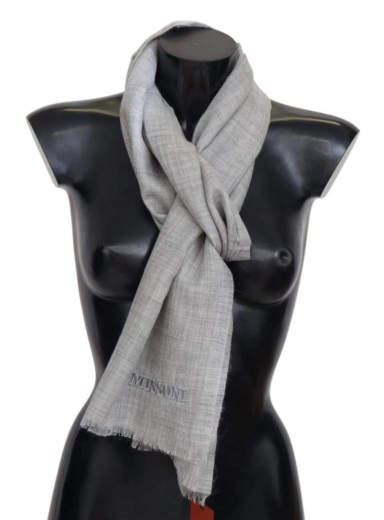 Missoni Missoni Beige Wool Blend Unisex Neck Warmer Wrap Scarf 1
