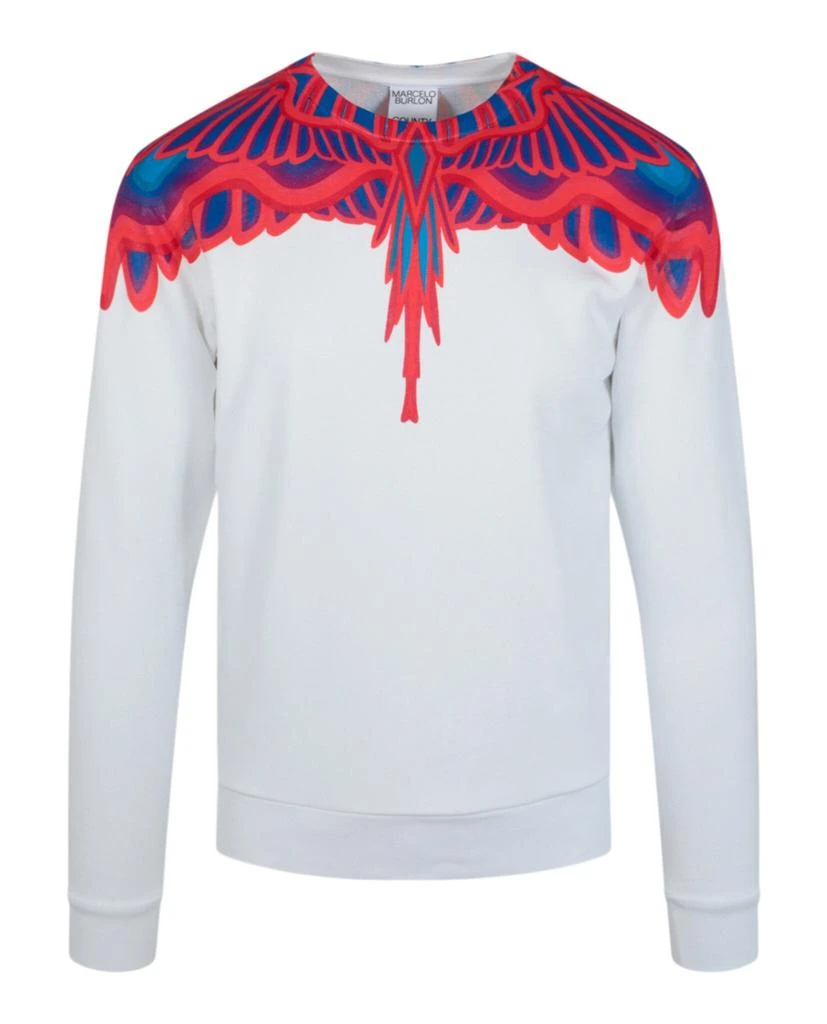 Marcelo Burlon Curves Wings Crewneck Sweatershirt 1