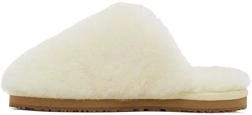 Mou Off-White Shearling Slippers 3