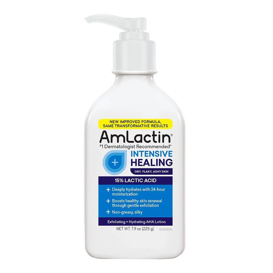 Amlactin Intensive Healing Body Lotion with 15% Lactic Acid Fragrance Free