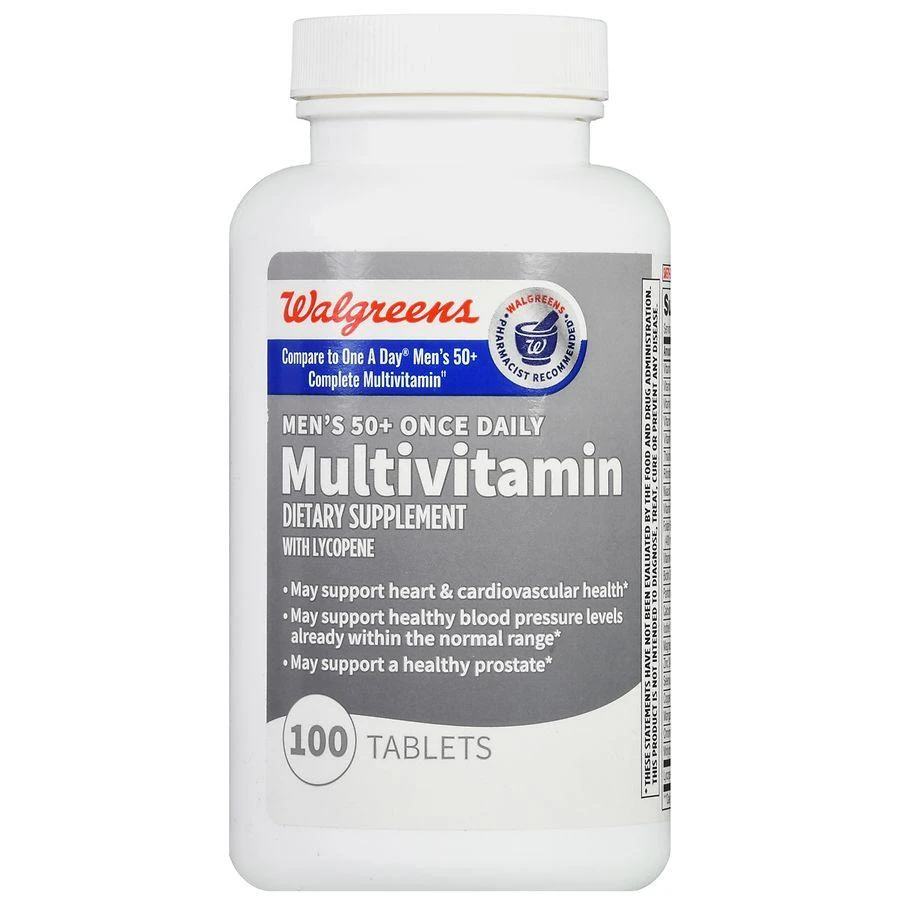 Walgreens Men's 50+ Once Daily Multivitamin Tablets (100 days) 2