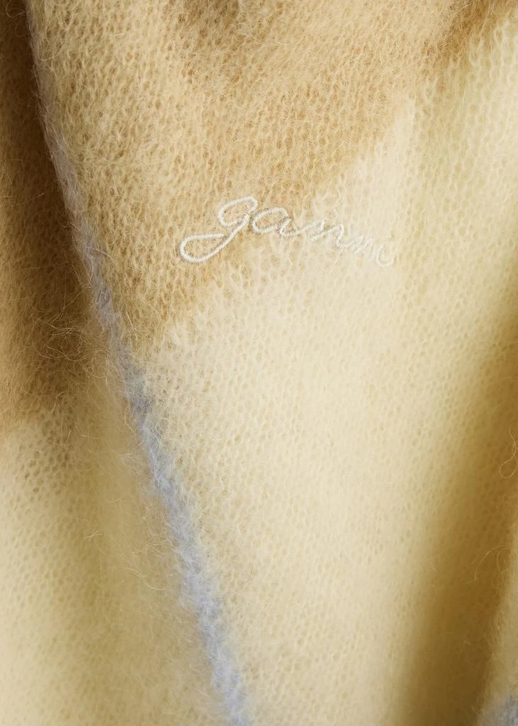 Ganni Argyle-intarsia mohair-blend jumper 5