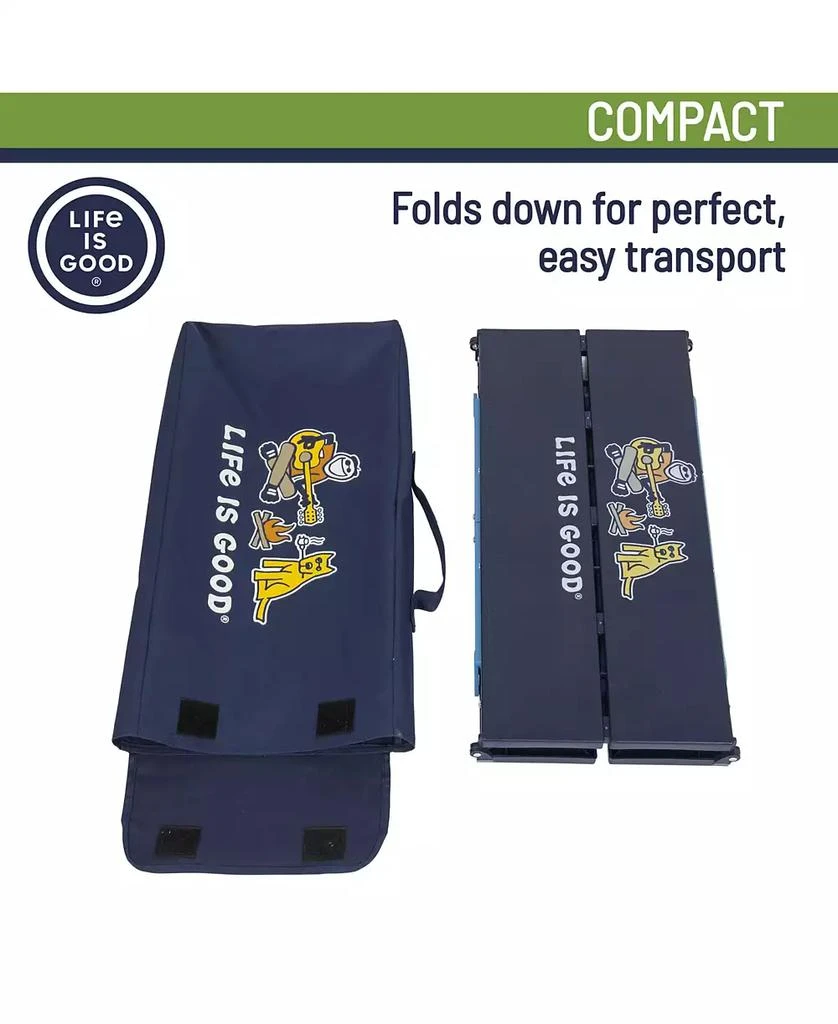 Life is Good 2 x 2 x 1 ft Blue Family Portable Outdoor Table 6