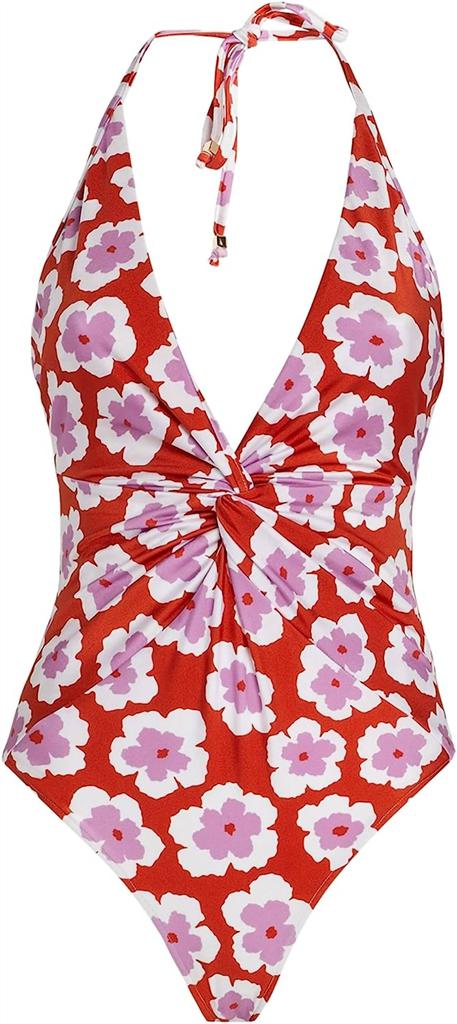 PatBO Patbo - Women's Windflower Plunge One Piece Swimsuit