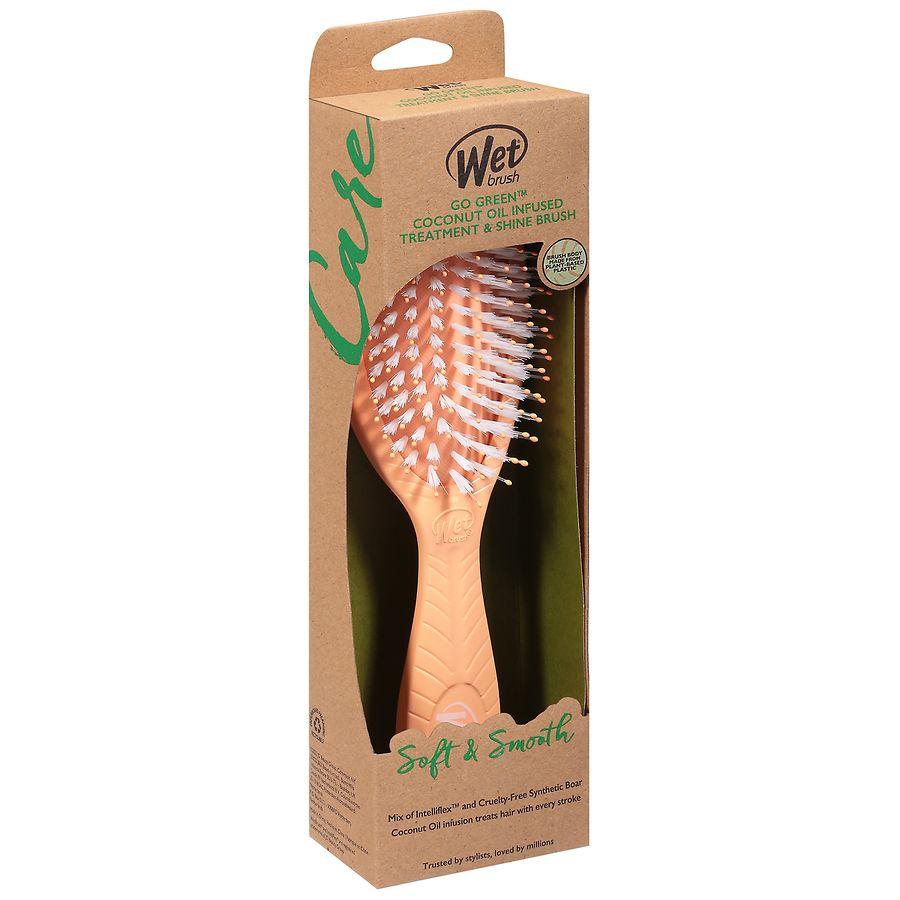 Wet Brush Go Green Coconut Oil Infused Treatment & Shine Brush