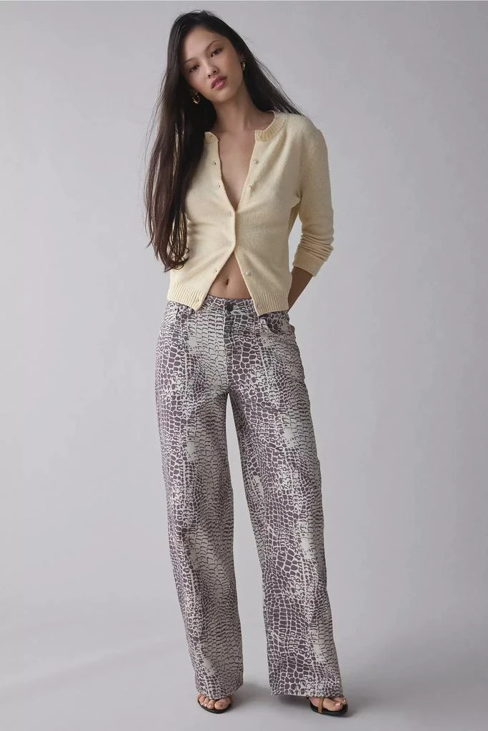 The Ragged Priest The Ragged Priest Bite Printed Wide-Leg Jean 2