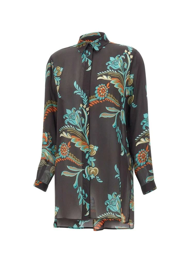 ETRO Etro Daffodil-Motif Long Shirt from Cettire