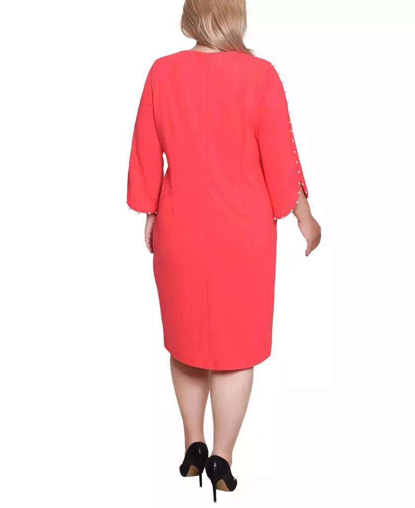 NY Collection Plus Size 3/4 Sleeve Dress 2