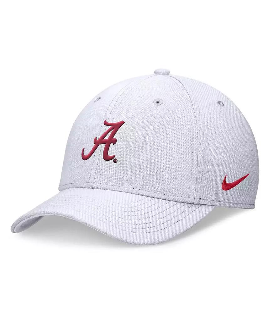NIKE Men's White Alabama Crimson Tide 2024 On-Field Swoosh Flex Hat