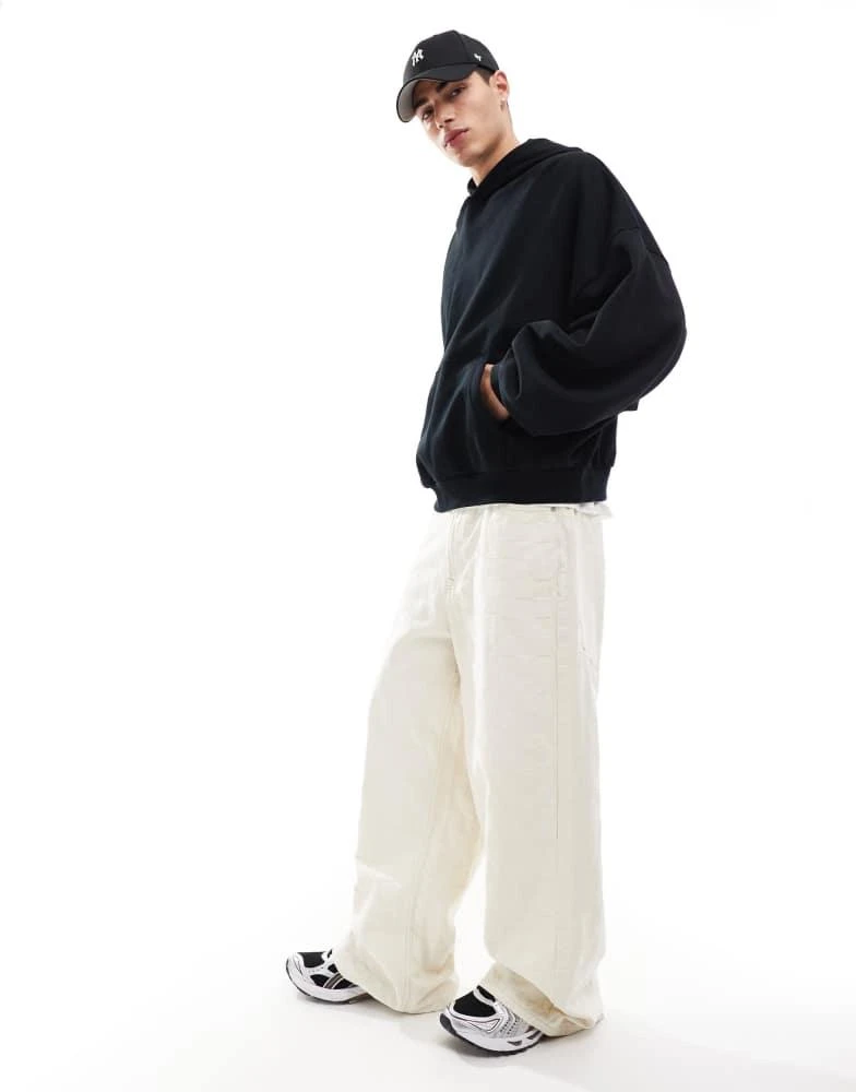 ASOS ASOS DESIGN essential extreme oversized hoodie in black 2