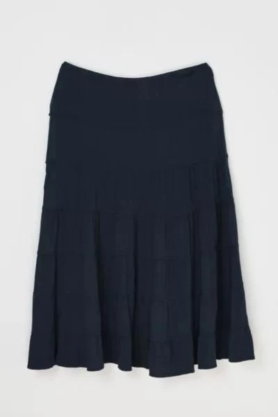 Urban Outfitters Vintage Y2k Tiered Black Midi Skirt 3