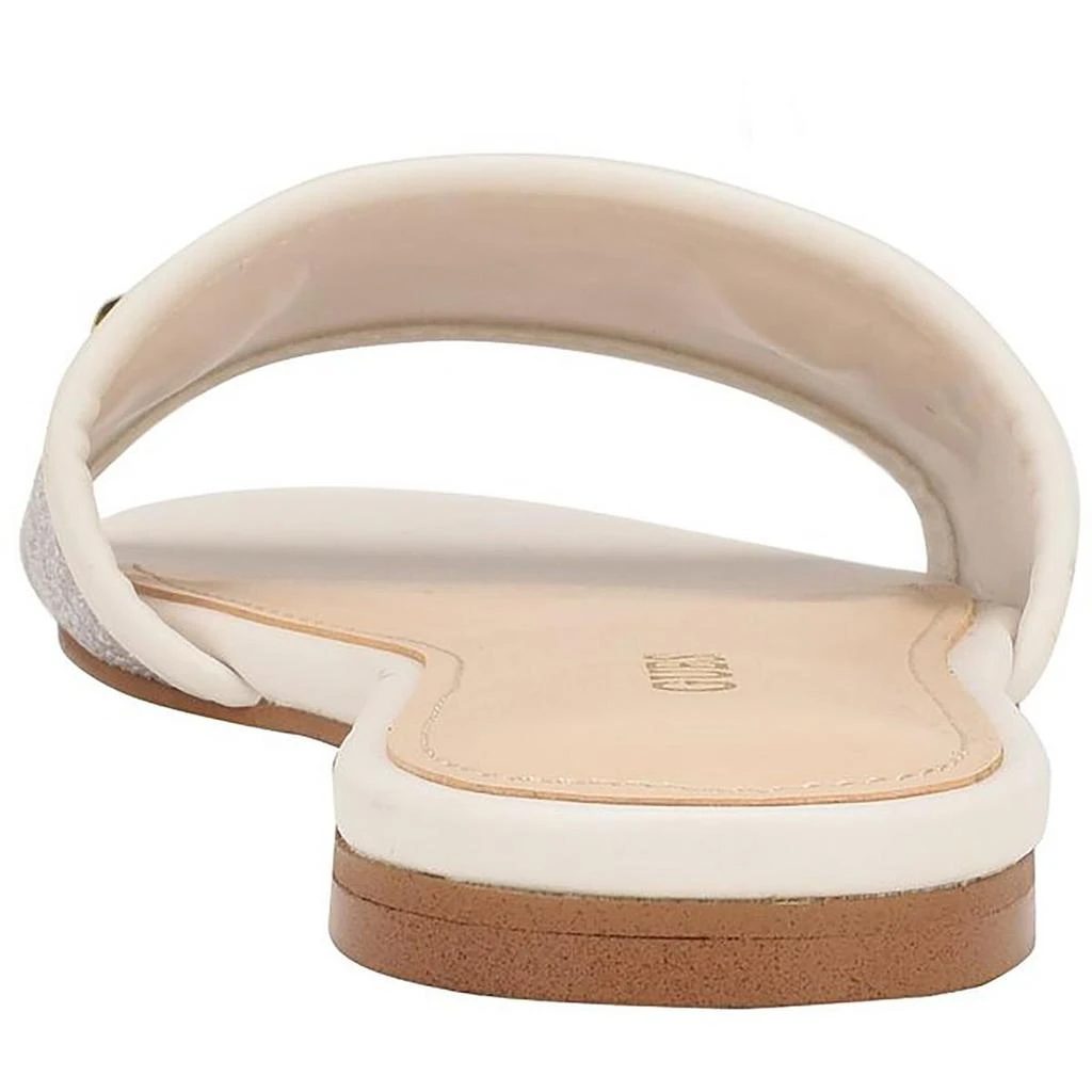 GUESS Womens Faux Leather Slip On Slide Sandals 3