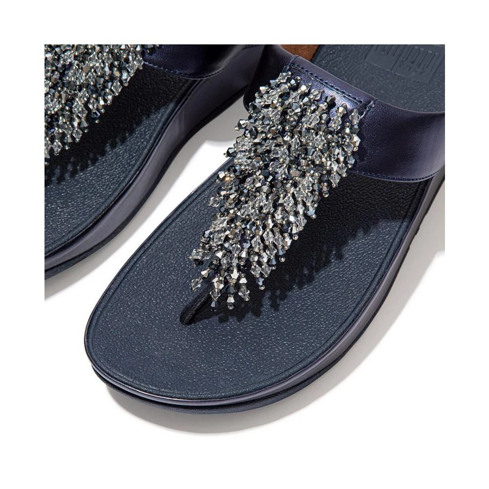 FitFlop Women's Rumba Beaded Toe-Post Sandals 3