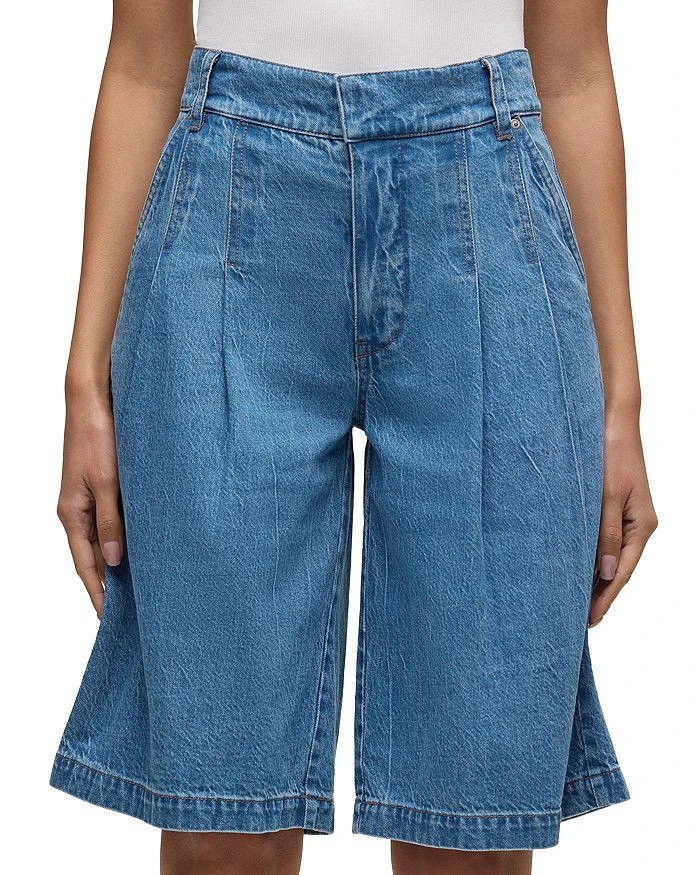 Hudson Denim Pleated Bermuda Shorts 5
