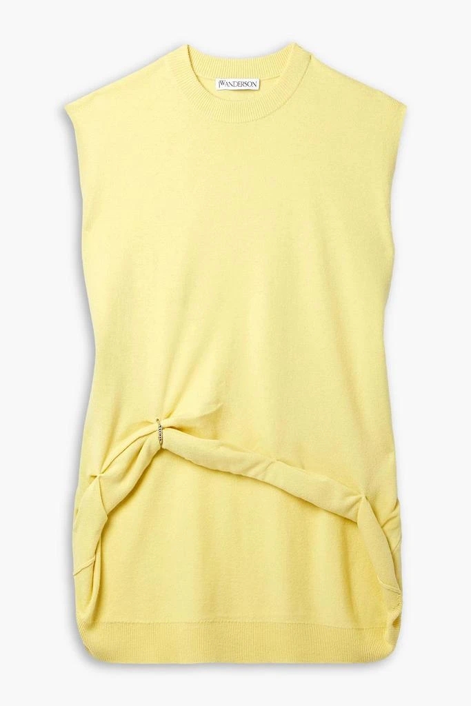 JW Anderson Draped embellished merino wool tank 1