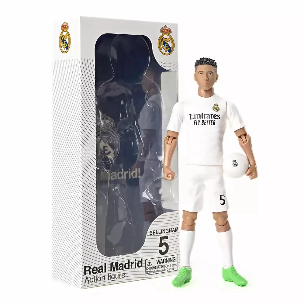 Banbo Toys SOCKERS Real Madrid Bellingham 8" Collectible Soccer Action Figure