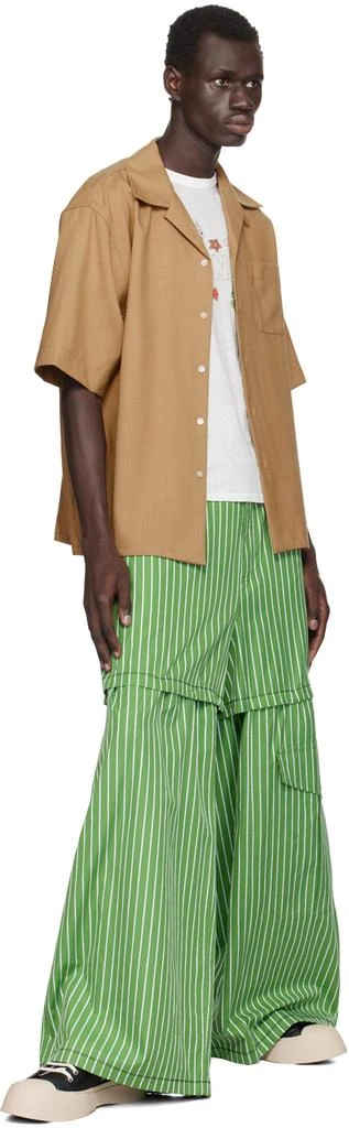 Marni Brown Tropical Wool Shirt 4