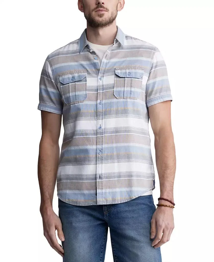 Buffalo David Bitton Men's Sodhi Regular-Fit Stripe Button-Down Shirt 1