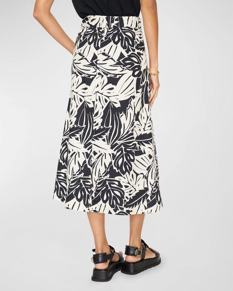 Brochu Walker Mica Botanical-Print A-Line Midi Skirt 3