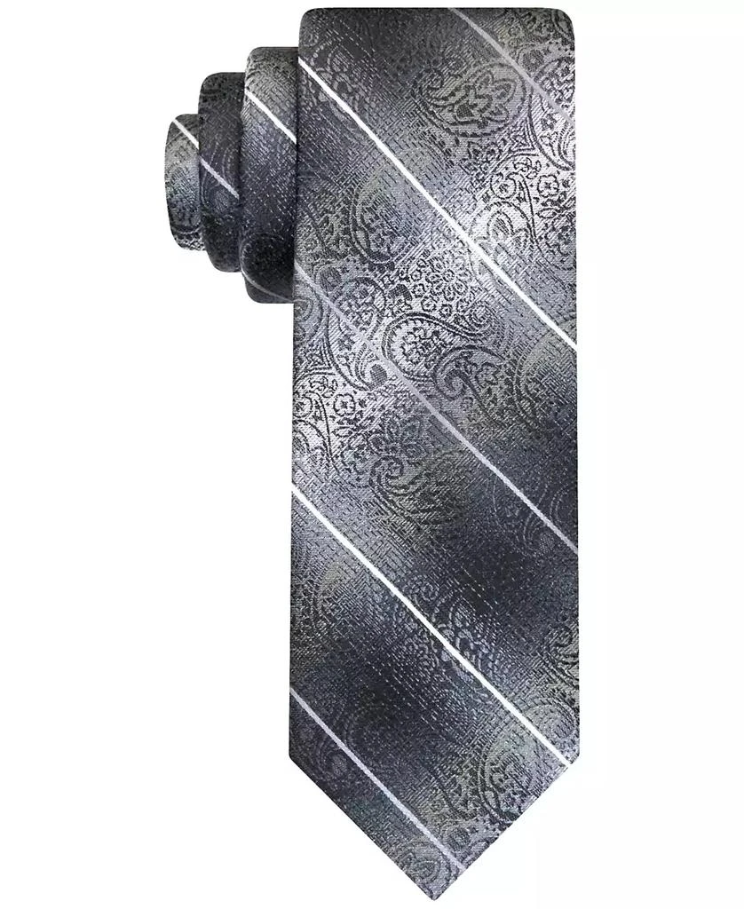 Van Heusen Men's Stripe Paisley Tie 1