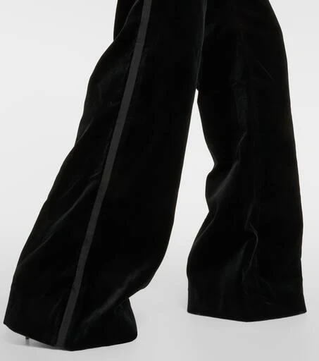 Costarellos Barine cotton velvet straight pants 5