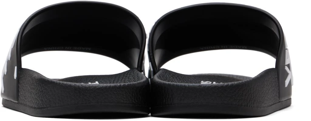 Versace Black Logo Pool Slides 2