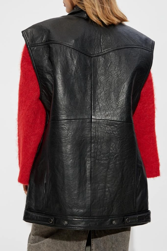 Gestuz Leather vest Gellygz 4