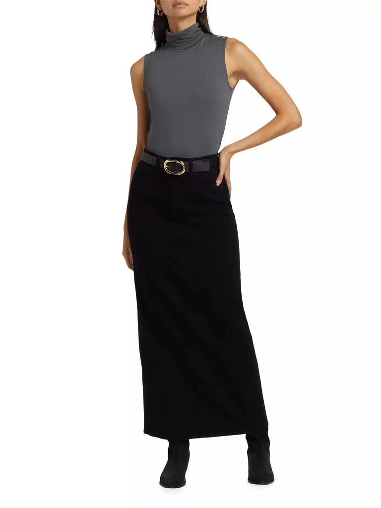 L'Agence Miriam Denim Maxi-Skirt 2