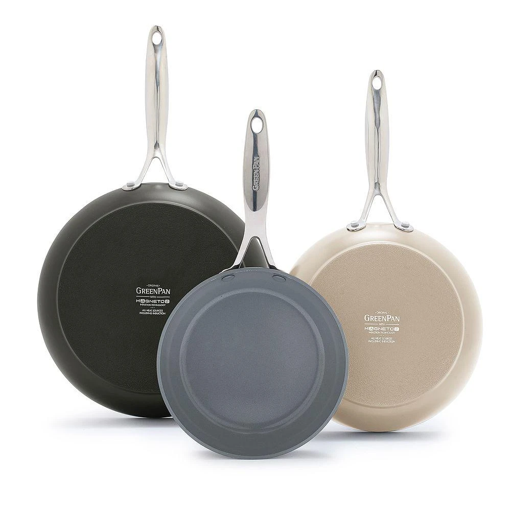 Greenpan Valencia Pro Nonstick Fry Pan, Set of 3 - Exclusive 1