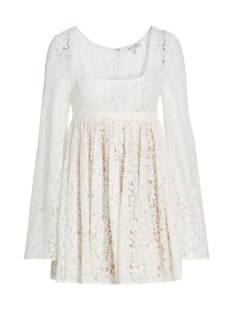 Dottie Lace Minidress  On Sale Now with Up to 63% Off | Discover Exclusive  Deals & Savings at BeyondStyle  Authentic Ronny Kobo  contemporary|squareneck|x-small|women's apparel|women's|dresses|Women's|lace|long  sleeve|fit & flare|pleated|mini-length ...