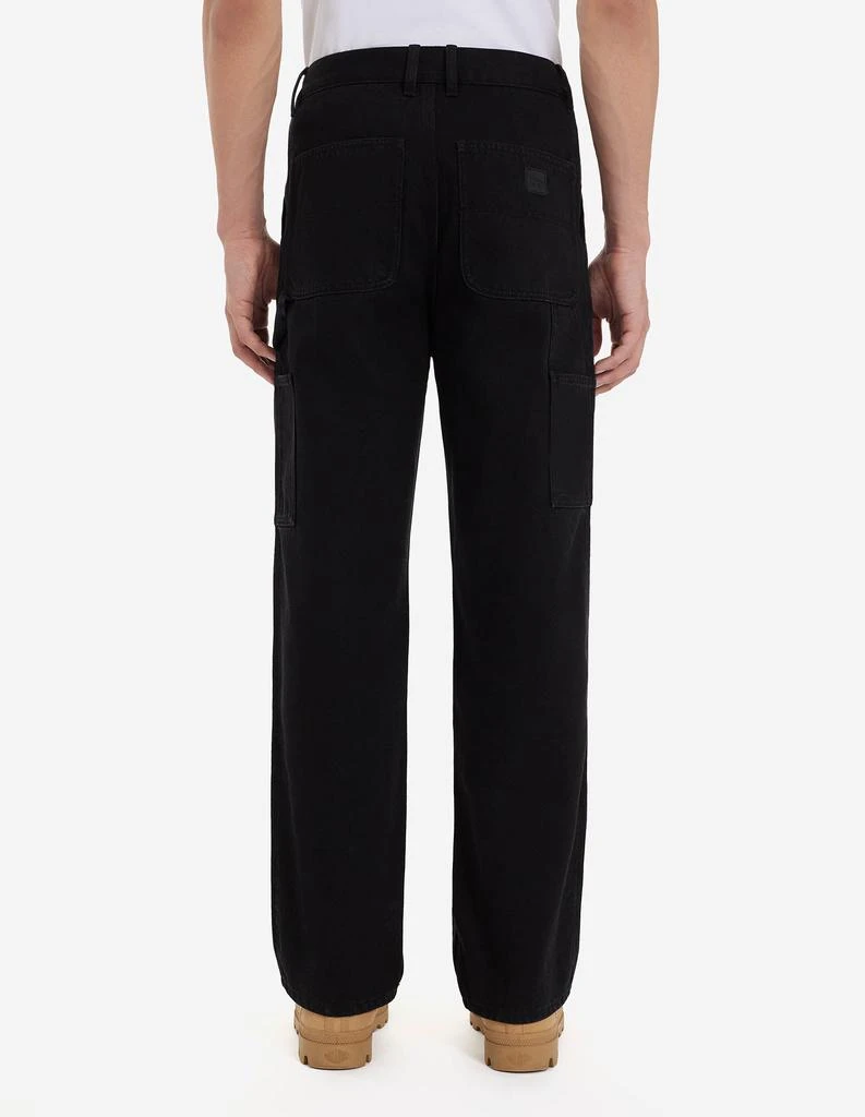 预计3周后发货 Maison Kitsune Pantalon Café Denim Worker - Noir 7