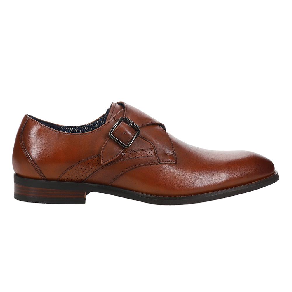 Stacy Adams Karcher Monk Strap Plain Toe Dress Shoes