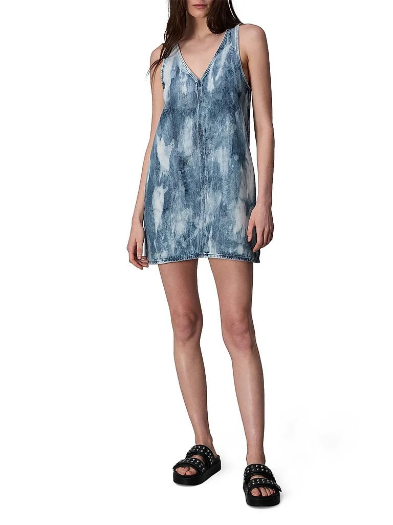 Naia Tie-Dye Denim Minidress  On Sale Now with Up to 71% Off | Discover  Exclusive Deals & Savings at BeyondStyle  Authentic Rag & Bone women's  apparel|shift|Women's|women's|sleeveless|v-neck|dresses|denim|contemporary|print|mini-length|large  with ...